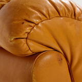 Modular leather sofa set