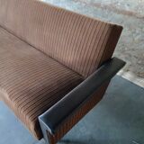 Velvet and skai sofa bed