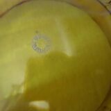 Art deco amber glass bowl