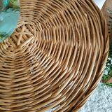 Wicker side table