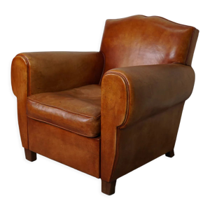 Fauteuil club en cuir