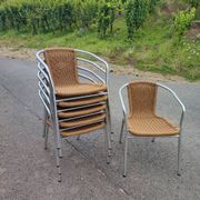 Chaises scoubidou et aluminium