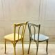 Vintage Thonet bistro chairs – pastel colours