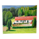 Oil painting "Little House on the Prairie" Hauts-de-France