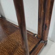 Bamboo shelf with smoked glass, 1970s