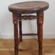 Tabouret en bois vintage