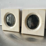 Pair vintage bakelite frames 14.5 cm x 12.5 cm