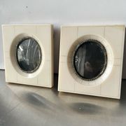 Pair vintage bakelite frames 14.5 cm x 12.5 cm