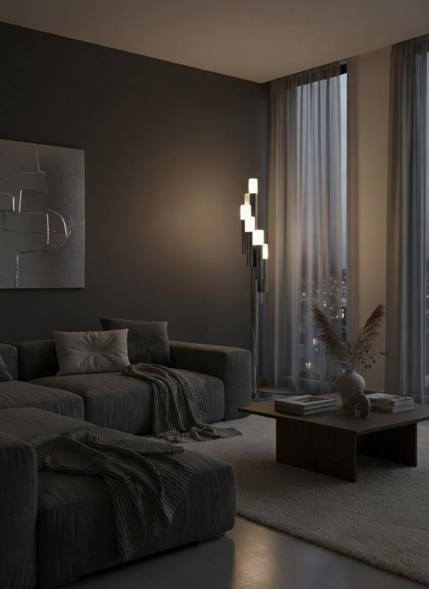 Iconic floor lamp by Gaetano Sciolari, chrome, 1970s - Space Age vintage