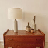 Sandstone and jute lamp
