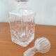 Chiseled glass whisky carafe