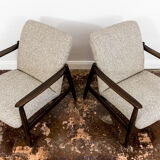 Pair of restored vintage GFM-64 armchairs by Edmund Homa, 1960s