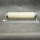 1930s Bauhaus Chrome and Cream Glass Wall Light, Czechoslovakia
