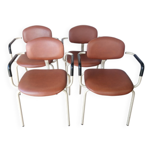 Lot de 4 fauteuils 420-44