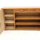 Scandinavian elm bookcase, Swedish modern, Sweden, 1940
