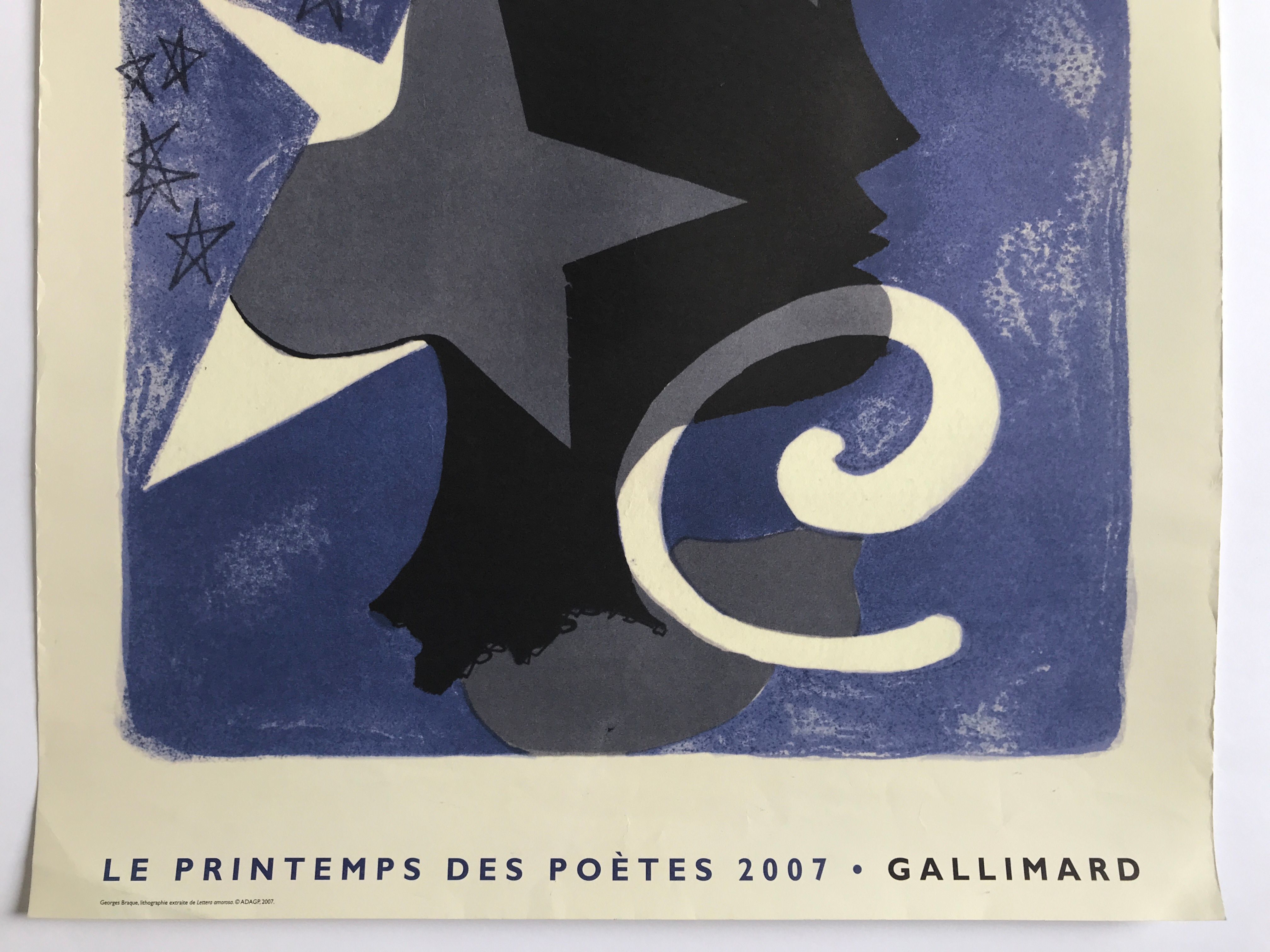 Original poster after Georges Braque, Spring of Poets, 2007