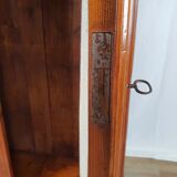 Rustic Wardrobe in Fir with Curtains