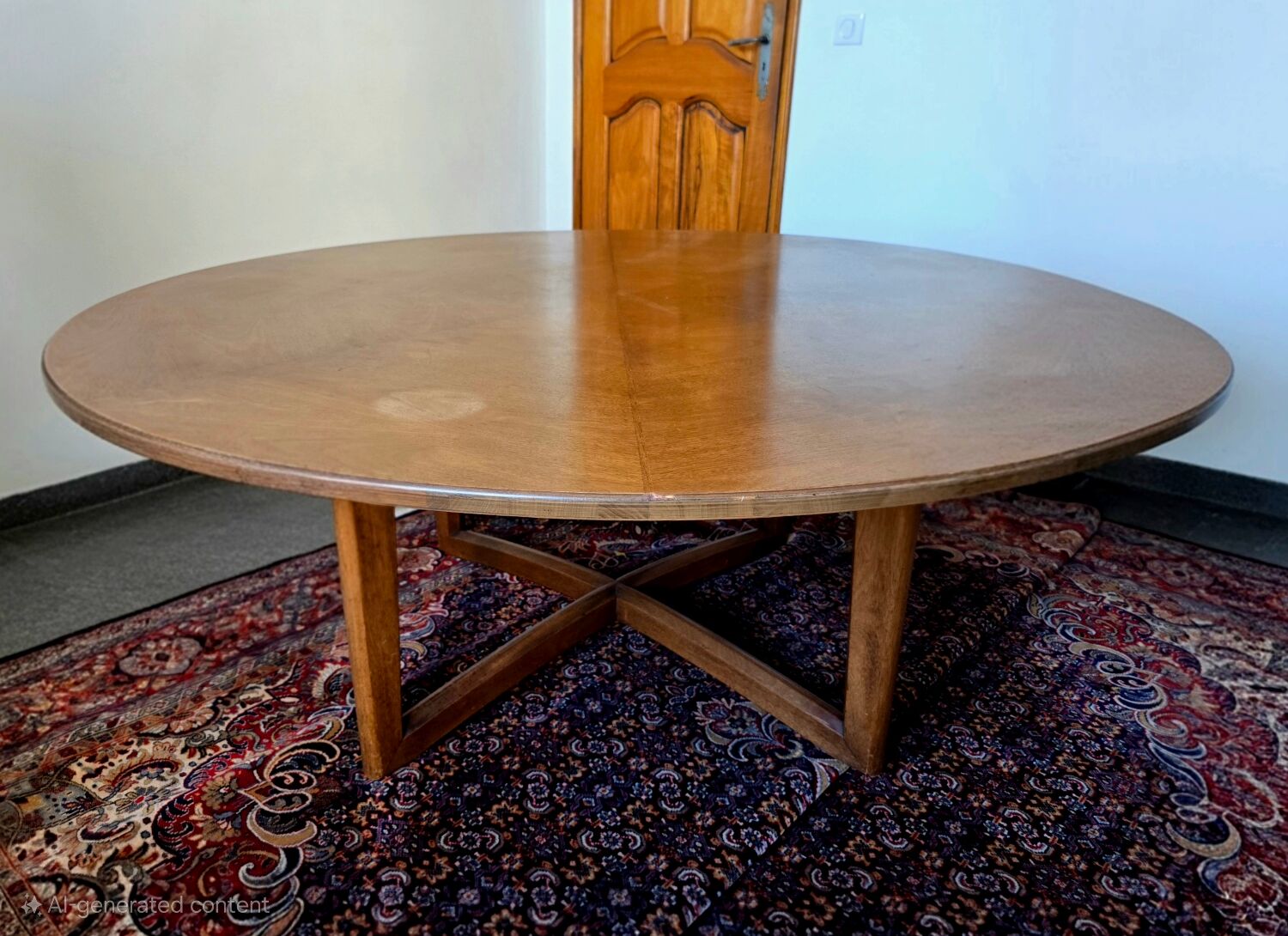 Table de jeu Henredon avec motif de toile d'araignée sur le dessus