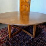 Table de jeu Henredon avec motif de toile d'araignée sur le dessus