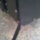 Vintage black skai sofa