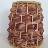 Pair of bamboo wall light