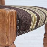 1970s, set 6 pcs of Danish dinning chairs, original good condition, oak wood.