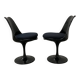 2 replica Saarinen Tulip chair black dining chair