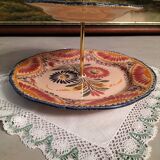 Silent display or servant Henriot Quimper model pink basket