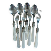 8 antique place settings