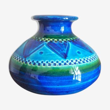 Vase Aldo Londi Bitossi Rimini blu