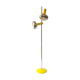 OMI lamppost in brushed aluminium and chrome dating back to the 1970s
