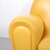 Poltrona Frau vanity fair beautiful yellow leather sofa