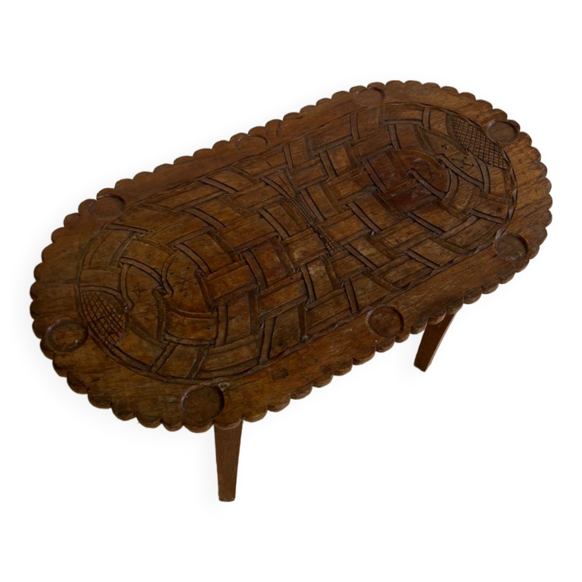 African craft coffee table from the 60s