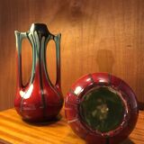 Pair of Art Nouveau ceramic vases