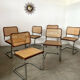 Lot de 6 chaises Cesca B32 Marcel Breuer, 1970