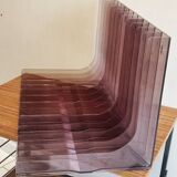 Side table for plexiglass vinyl storage