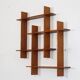 Vintage Scandinavian wooden shelf 1960