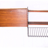 Recipient teak shelf - magazine holder by Kajsa - Nils "Nisse" Strinning for String 1960s