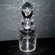 Antique Saint-Louis floral engraved crystal bottle carafe H17cm