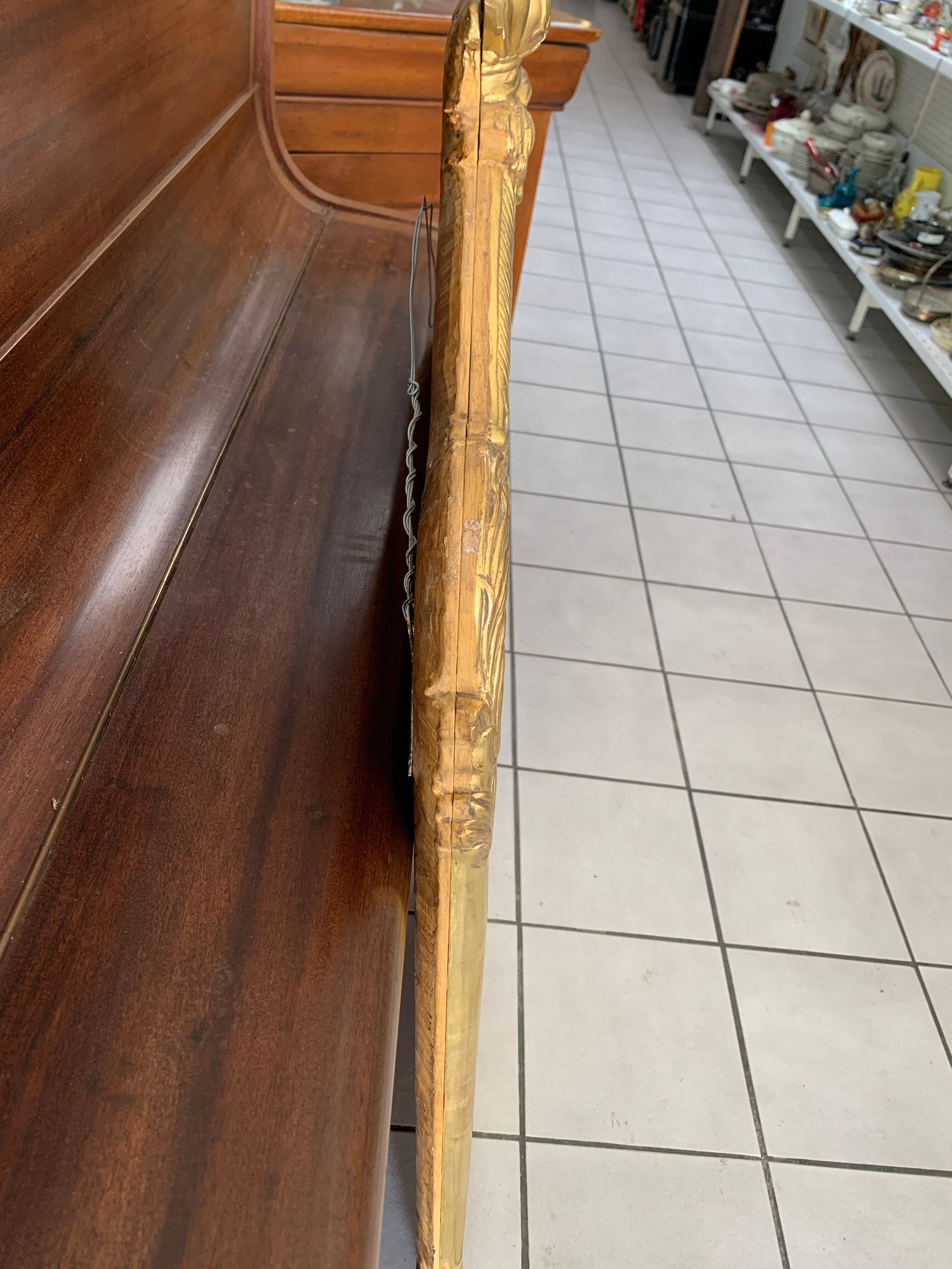 Gilded Louis XV style mirror