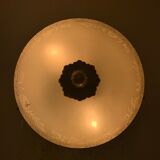 Globe-polished glass ceiling