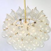 Glass Tulipan chandelier by Kalmar, Austria, 1960s