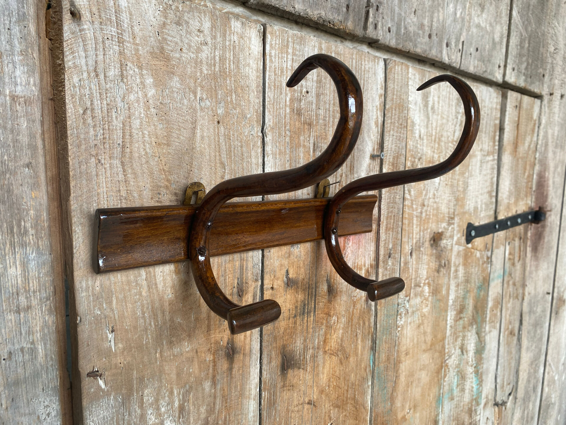 Antique Coat Rack THONET BAUMANN Curved Wood 1900 Vintage