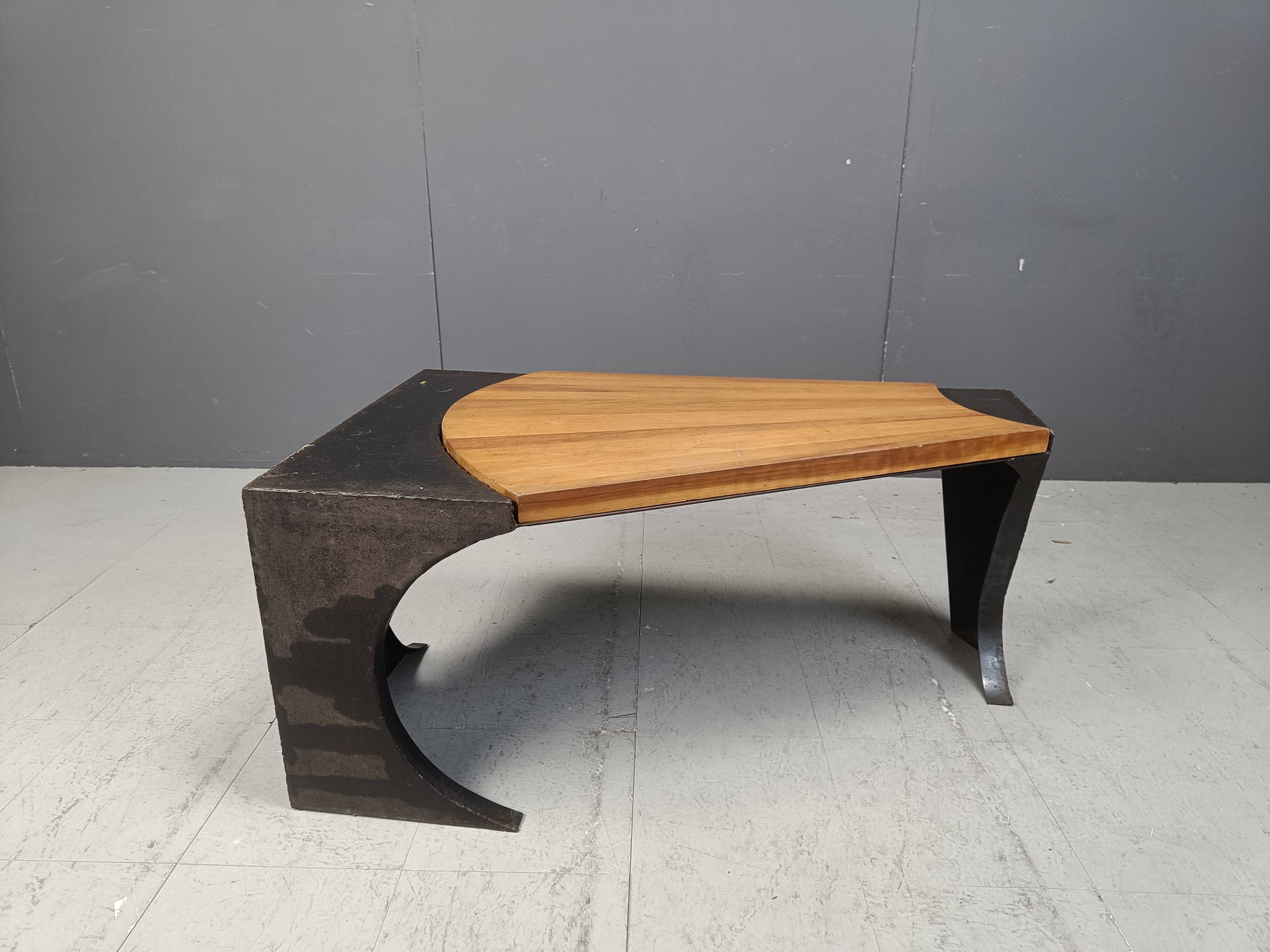 Brutalist coffee table, 1970s
