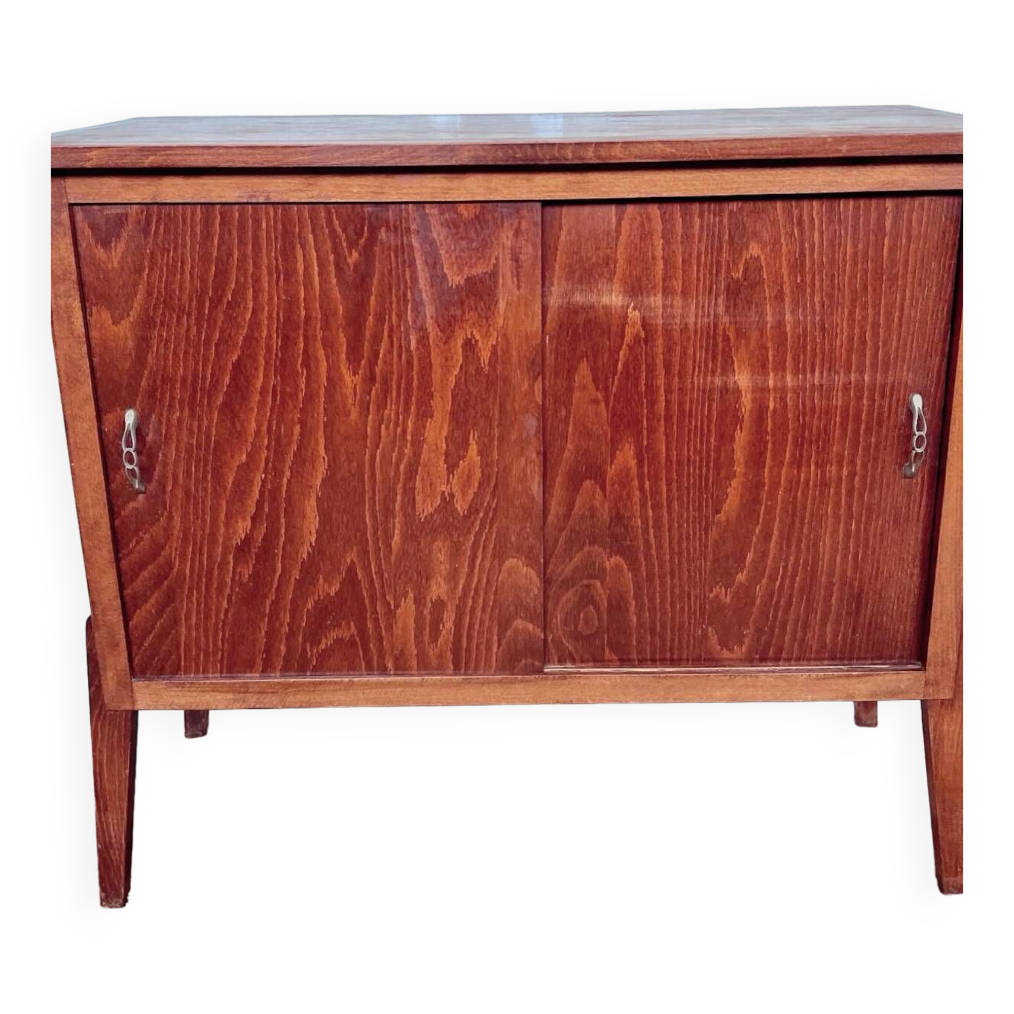 Vintage high sideboard with compass feet