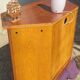 Showcase furniture, signed Ernest Ménard, Cherry, 4 glass shelving doors, Diamond shape