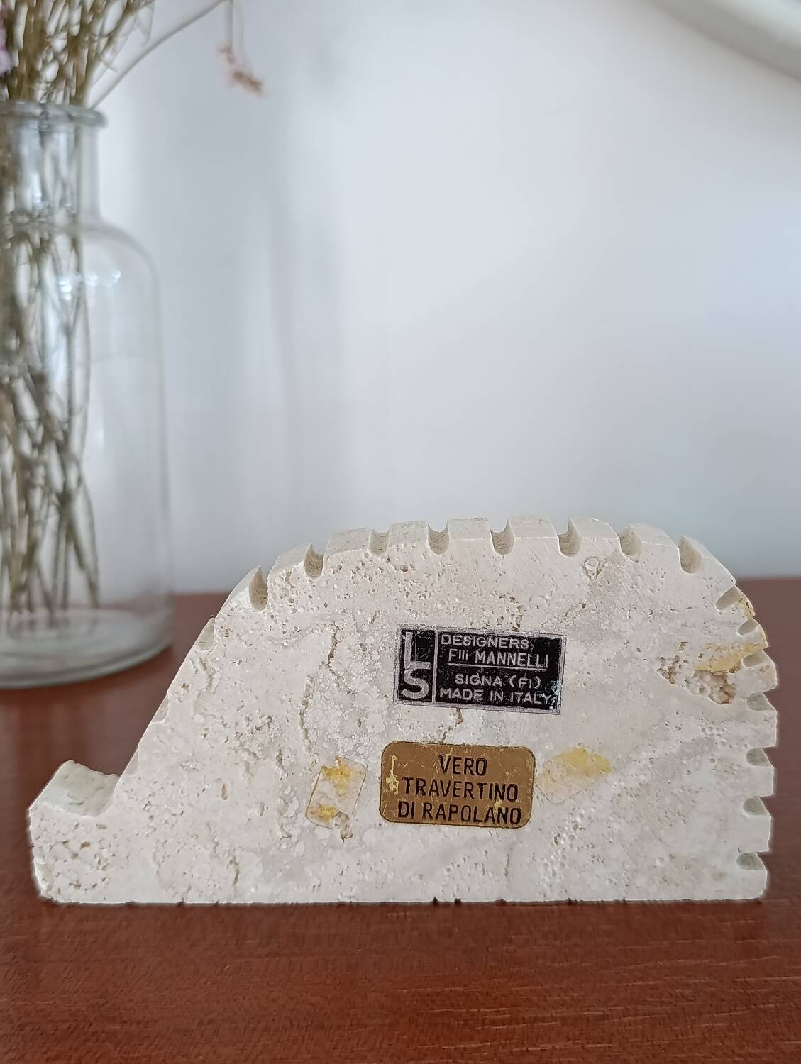 Hérisson vintage en travertin Fratelli Manelli