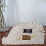 Hérisson vintage en travertin Fratelli Manelli