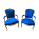Pair of vintage Louis XV style armchairs