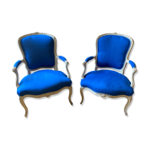 Paire de fauteuil d’époque de style Louis XV